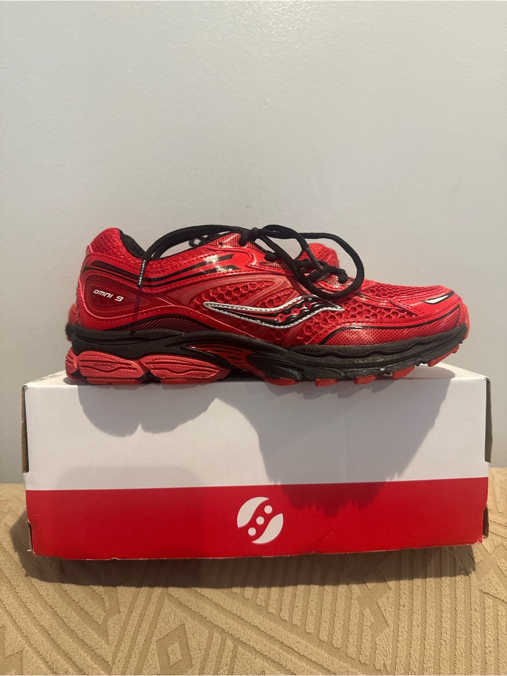 Saucony Red and Black Men's Running Sneaker